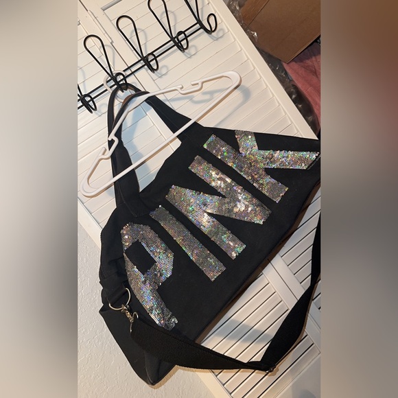 PINK Victoria's Secret Handbags - Vs pink rhinestone duffel bag